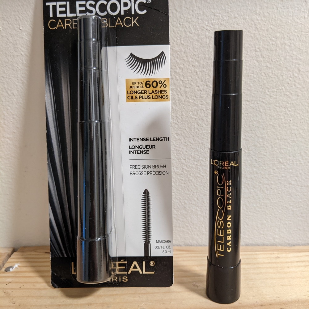 2x L'Oreal Telescopic Mascara in Carbon Black